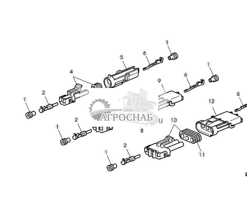РАЗЪЕМ WEATHER PACK (1- ИЛИ 2-КОНТАКТНЫЙ) 